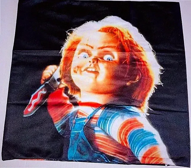 Chucky Pillowcase, Child’s Play serial killer horror movie throw pillow cover