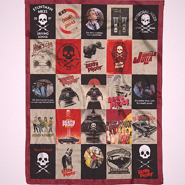 Death Proof Blanket, Death Proof Movie, Jungle Julia Horror Fleece Blanket