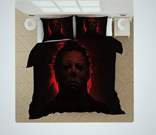 Halloween Gift Idea Michael Myers Horror ver2 Bedding Duvet Cover Set (4pcs)
