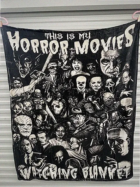 Halloween Horror Scary 50x60 Inch Throw Blanket Cover Soft Bedding Gift