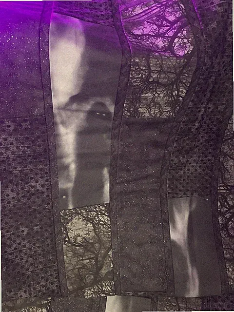 Halloween Horror Slender Man Faceless Throw Sized Custom Quilt