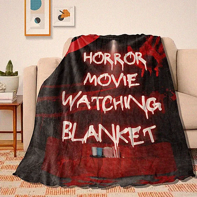 Horror Movie Blanket Ultra-Soft Warm Plush Soft Throw Gifts Lightweight Flann...