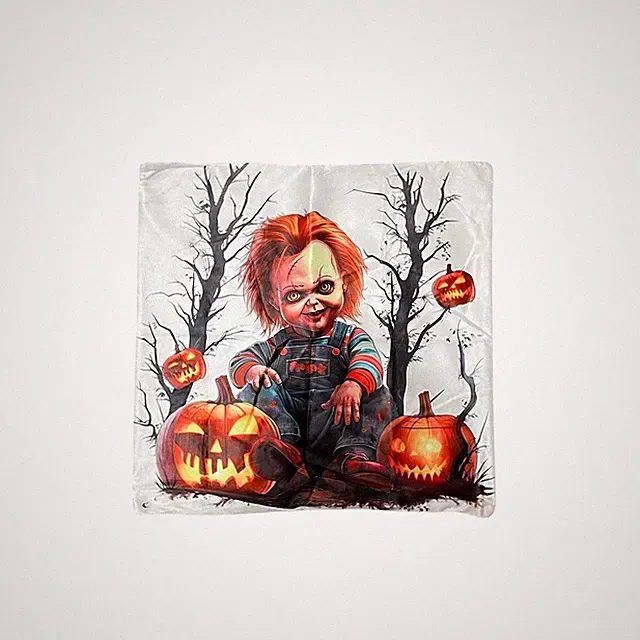 Horror Movie Child's Play Chucky Halloween Throw Pillow Pillowcase Cover