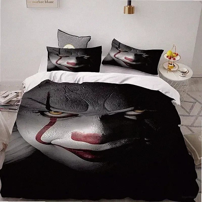 Horror Pennywise Scary Clown Full Bedding Set