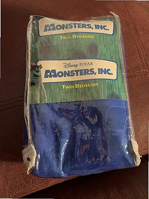 Monsters University Mike and Sully twin ruffle bedskirt
