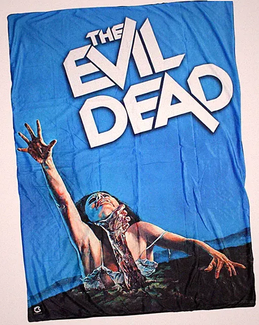 NEW Creepy Co The Evil Dead DEADITE BLANKET 60x42" Splatter Horror Ash Sam Raimi