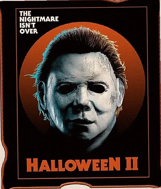 New Halloween 2 Michael Myers Horror Fleece Throw Blanket Gift Scary Movie Film