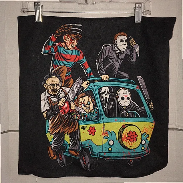 Pillow case Chucky Freddy Jason serial killer horror movie throw pillow cover