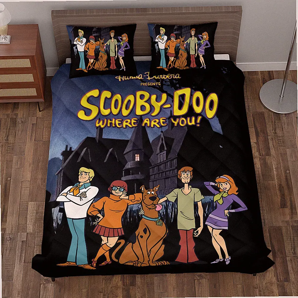 Scooby Doo Where Are You Scooby Doo & Friends Horror Halloween Quilt Bed Set