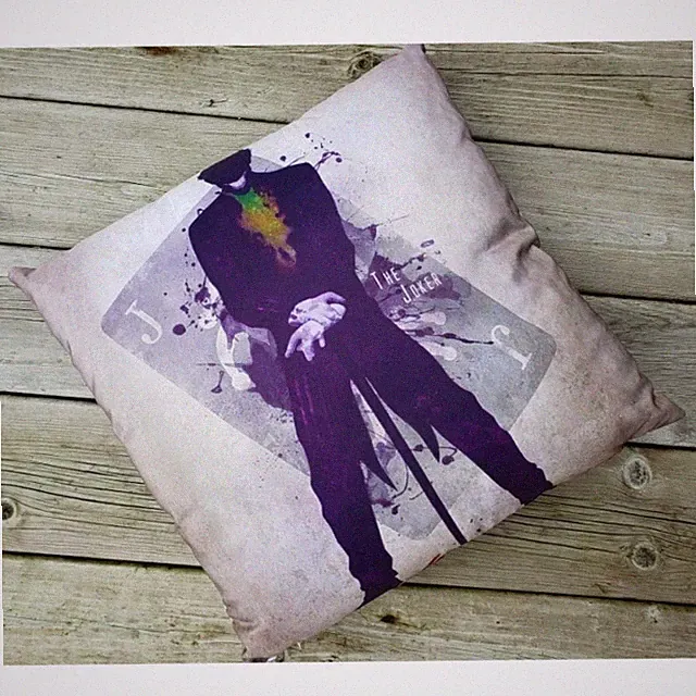 THE JOKER Pillow AND Cover Case HORROR MOVIE CHARACTER DECOR HALLOWEEN NEW
